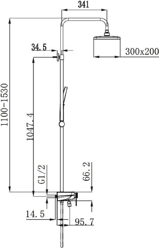 Душевая стойка Raglo R60.24 хром