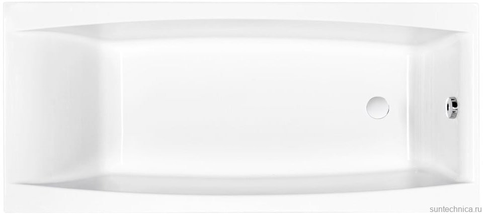 Акриловая ванна Cersanit Virgo WP-VIRGO*170-W 170x75 см, встраиваемая, ультрабелая, на ножках