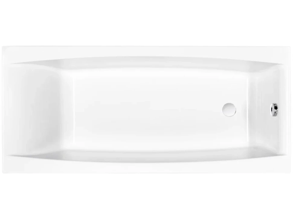 Акриловая ванна Cersanit Virgo WP-VIRGO*170-W 170x75 см, встраиваемая, ультрабелая, на ножках