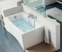 Акриловая ванна Cersanit Virgo WP-VIRGO*170-W 170x75 см, встраиваемая, ультрабелая, на ножках