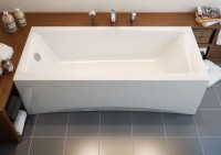 Акриловая ванна Cersanit Virgo WP-VIRGO*170-W 170x75 см, встраиваемая, ультрабелая, на ножках