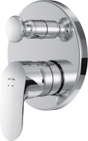 Встраиваемый смеситель для душа и ванны AM.PM Like F8085000 С ВНУТРЕННЕЙ ЧАСТЬЮ, хром