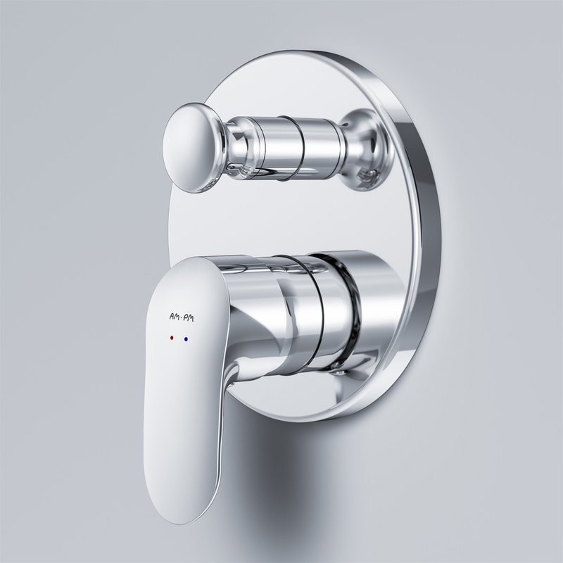 Встраиваемый смеситель для душа и ванны AM.PM Like F8085000 С ВНУТРЕННЕЙ ЧАСТЬЮ, хром