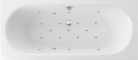 Акриловая ванна Excellent Oceana Slim WAEX.OCE16S.RELAX 160x75 см, встраиваемая, с гидромассажем, белая, с каркасом, со сливом-переливом