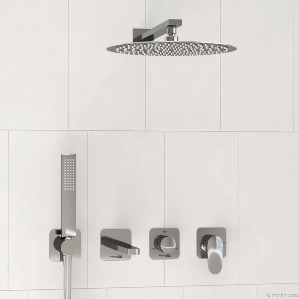 Душевой комплект Wasserkraft Weida A3151.269.270.090.116.271.087.103 С ВНУТРЕННЕЙ ЧАСТЬЮ, хром