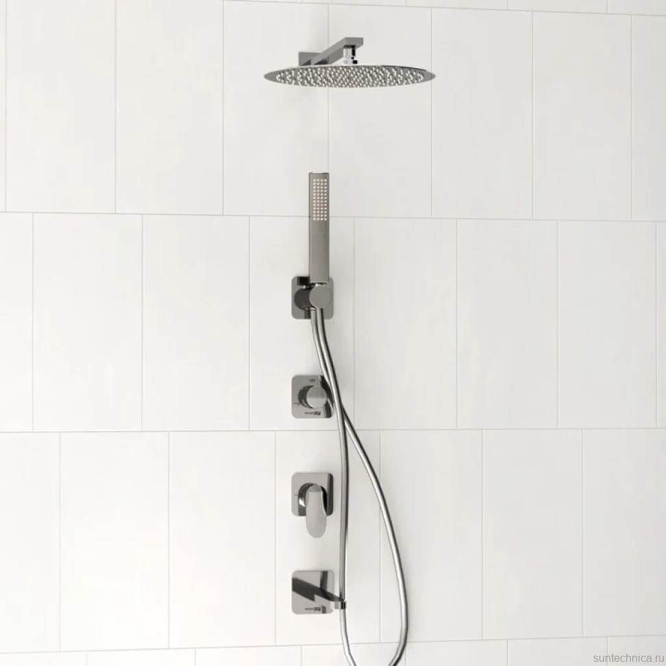 Душевой комплект Wasserkraft Weida A3151.269.270.090.116.271.087.103 С ВНУТРЕННЕЙ ЧАСТЬЮ, хром
