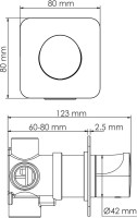Душевой комплект Wasserkraft Weida A3151.269.270.090.116.271.087.103 С ВНУТРЕННЕЙ ЧАСТЬЮ, хром
