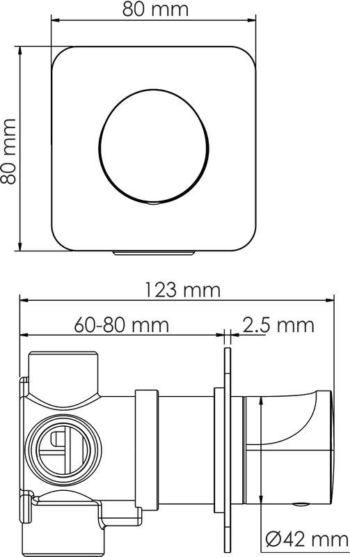 Душевой комплект Wasserkraft Weida A3151.269.270.090.116.271.087.103 С ВНУТРЕННЕЙ ЧАСТЬЮ, хром
