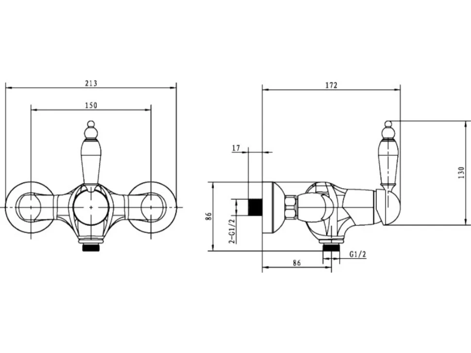 Душевой комплект Смеситель для душа Boheme Medici Ripresa 304 + Гарнитур 407