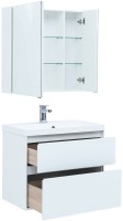 Тумба под раковину Aquanet Гласс 80
