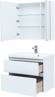 Тумба под раковину Aquanet Гласс 80