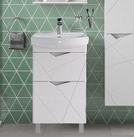 Тумба с раковиной SanStar Линни 50 напольная, белая
