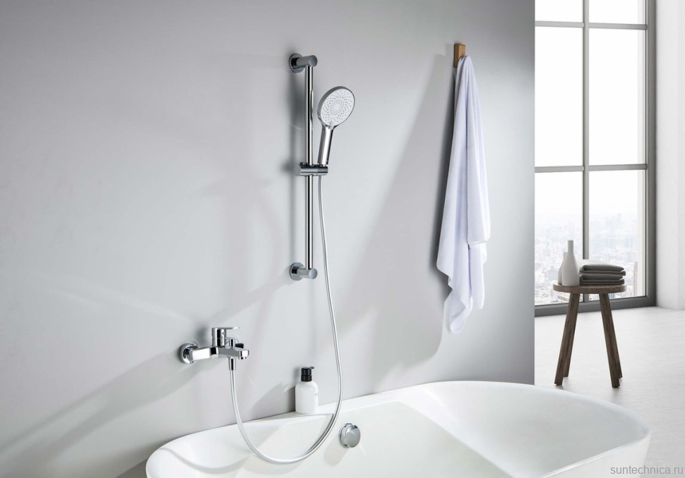 Смеситель для ванны с душем AQUATEK Лугано AQ1748CR хром