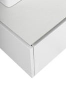 Тумба с раковиной Cezares Slider 100 подвесная, 1 ящик, со столешницей, bianco opaco