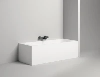 Ванна из искусственного камня Salini Orlanda 180x80 см, встраиваемая, белая, на ножках