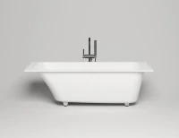 Ванна из искусственного камня Salini Orlanda 180x80 см, встраиваемая, белая, на ножках