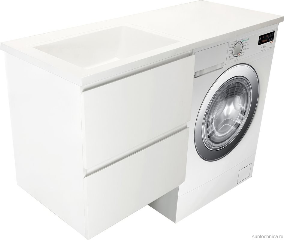 Тумба с раковиной Эстет Dallas Luxe 110 L подвесная, 2 ящика