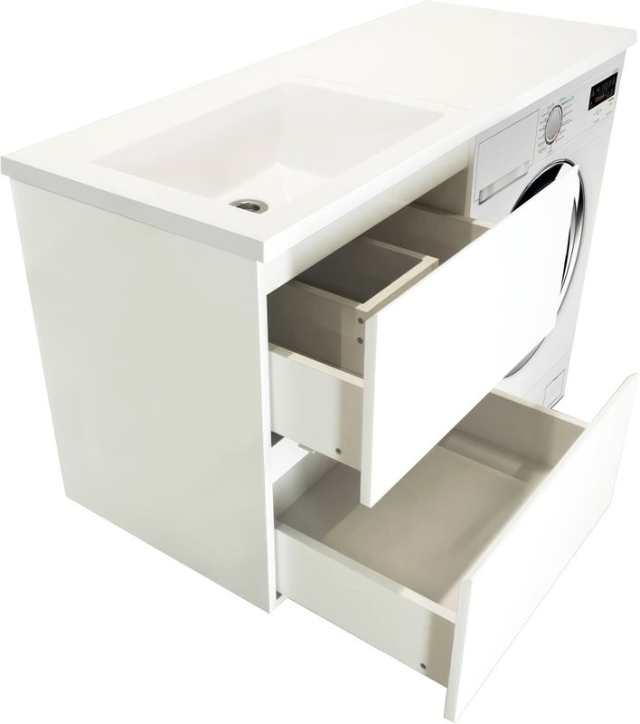 Тумба с раковиной Эстет Dallas Luxe 110 L подвесная, 2 ящика