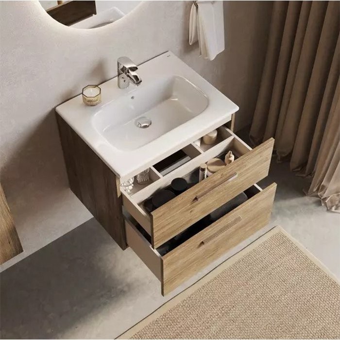 Тумба с раковиной Roca Victoria 60 орех