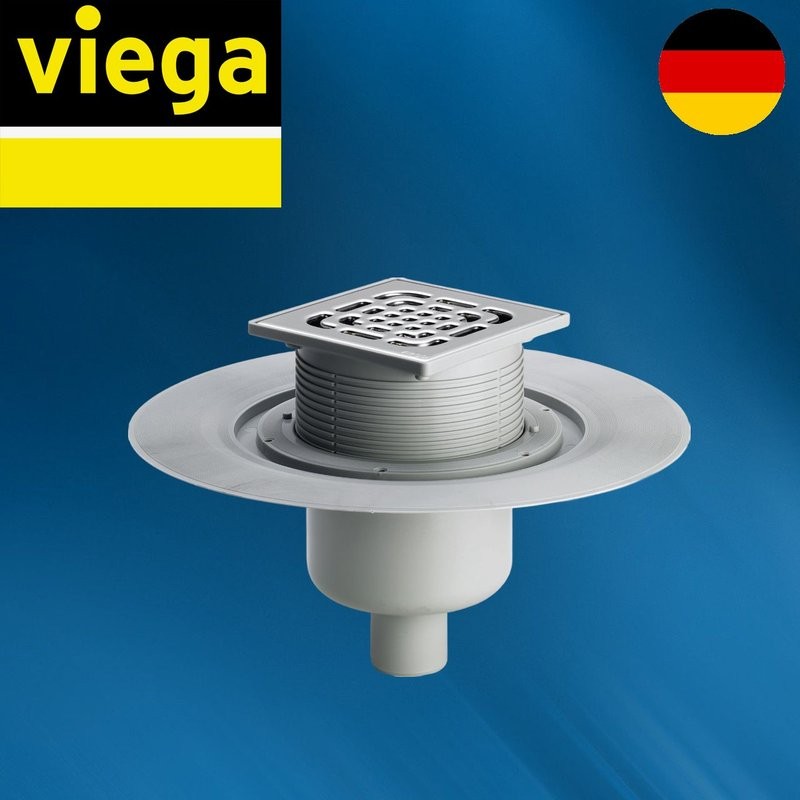 Сифон для душа, трап, цвет нержавеющая сталь VIEGA Advantix 4951.1 557188