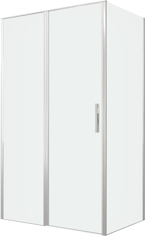 Душевой уголок Allen Brau Priority 120x80, профиль серебро браш, стекло прозрачное