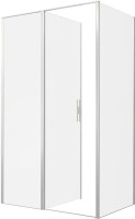 Душевой уголок Allen Brau Priority 120x80, профиль серебро браш, стекло прозрачное