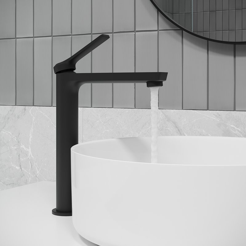 Комплект для ванной IDDIS Parker Душевая стойка IDDIS Parker PARBL3Fi06 + Смеситель для раковины PARBL01i01, матовый черный