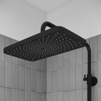 Комплект для ванной IDDIS Parker Душевая стойка IDDIS Parker PARBL3Fi06 + Смеситель для раковины PARBL01i01, матовый черный