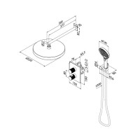 Душевой комплект IDDIS Duna DUNSB0Ti67 С ВНУТРЕННЕЙ ЧАСТЬЮ, глянцевый хром
