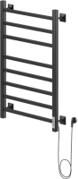 Полотенцесушитель электрический Ника Step-2 80/50 черный матовый, R