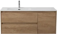 Тумба под раковину BelBagno Kraft 120 L, 2 ящика, дверца, rovere nebrasca nature
