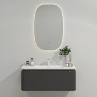 Тумба с раковиной Black&White Universe 120 подвесная, P02 sparkle grey, с ящиком