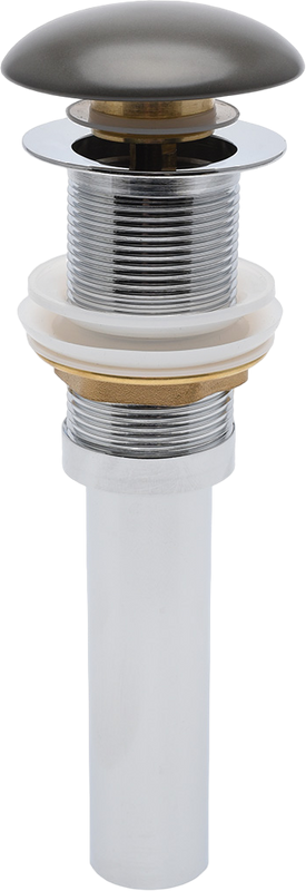 Донный клапан для раковины AQUAme AQM7002-0MDG без перелива, матовый темно-серый