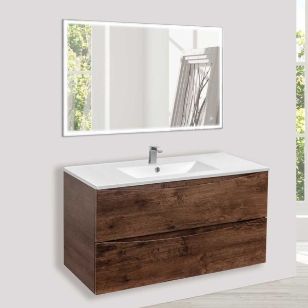 Мебель для ванной комнаты Vincea Mia 100 темный дуб