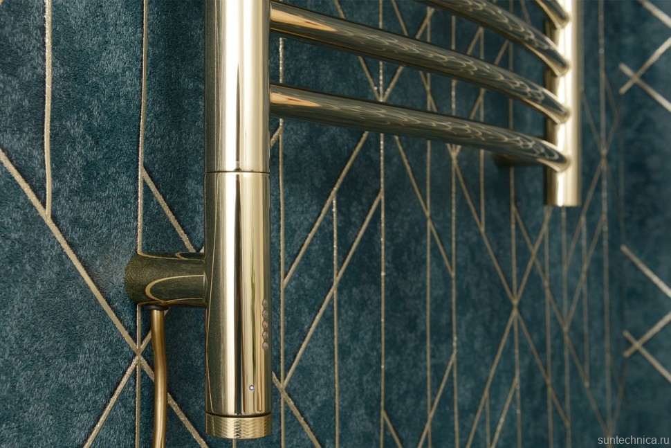 Полотенцесушитель электрический Сунержа Богема 3.1 00-6002-1050 110x55 см, подключение слева, без покрытия, лесенка