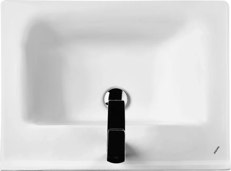 Тумба с раковиной AQUATON Хоуп 60 подвесная, 1 ящик, хаки