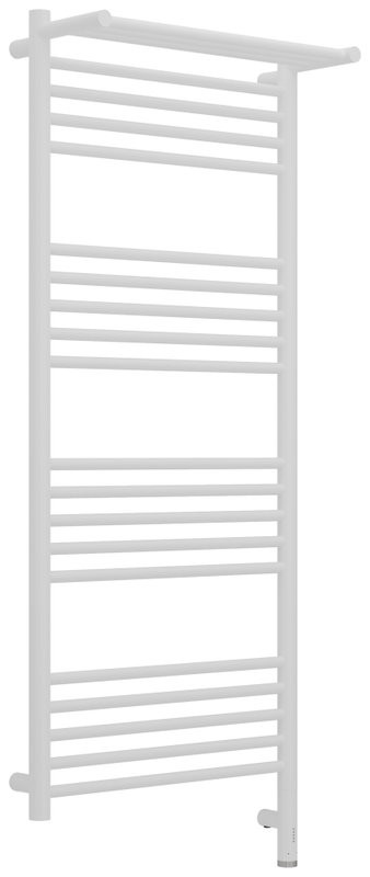 Полотенцесушитель электрический Сунержа Богема 3.1 30-6007-1250 130x55 см, подключение справа, матовый белый, лесенка, с полкой