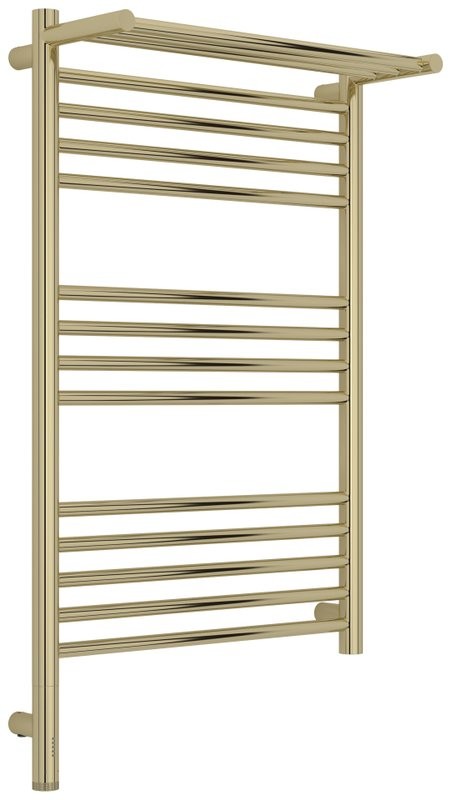 Полотенцесушитель электрический Сунержа Богема 3.1 020-6006-8050 90x55 см, подключение слева, шампань, лесенка, с полкой