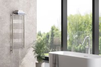 Полотенцесушитель электрический Сунержа Богема 3.0 100х40 с полкой, хром, L