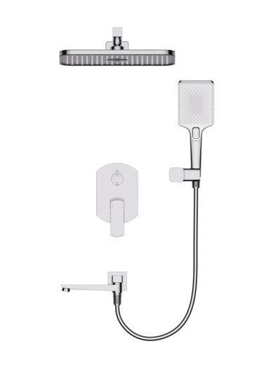 Душевой комплект Wonzon & Woghand Forza WW-939031-CR С ВНУТРЕННЕЙ ЧАСТЬЮ, хром