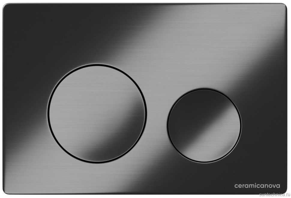 Кнопка смыва для унитаза Ceramicanova CN12-001GG пластик, цвет вороненая сталь