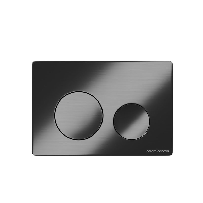 Кнопка смыва для унитаза Ceramicanova CN12-001GG пластик, цвет вороненая сталь