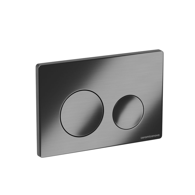Кнопка смыва для унитаза Ceramicanova CN12-001GG пластик, цвет вороненая сталь
