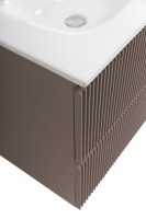 Тумба с раковиной BelBagno Uno 70 подвесная, 2 ящика, матовая бежевая