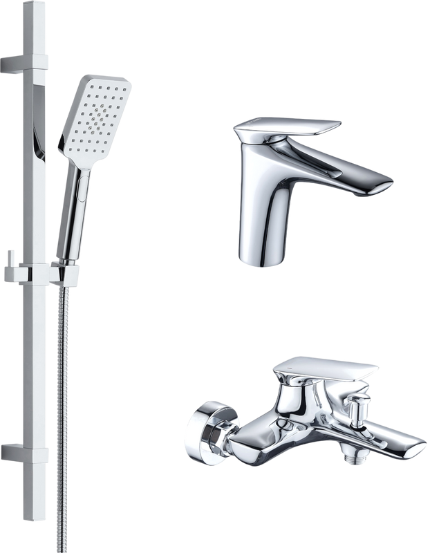 Комплект для ванной BOND Cube B03-5300 хром