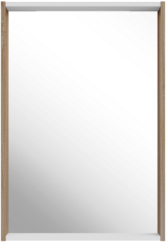 Зеркало ASB-Mebel Лавре 60 дуб бардолино, белое