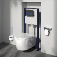 Инсталляция для унитаза AM.PM Pro I012704 крепление к полу и стене, с шумоизоляцией