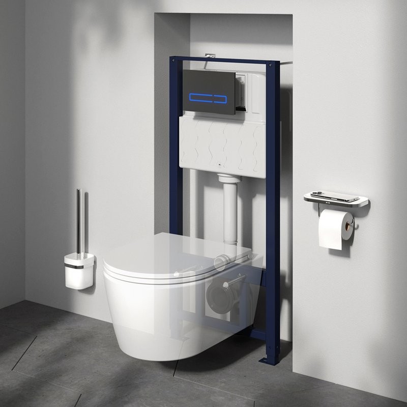 Инсталляция для унитаза AM.PM Pro I012704 крепление к полу и стене, с шумоизоляцией