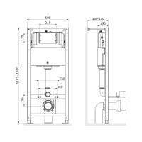 Инсталляция для унитаза AM.PM Pro I012704 крепление к полу и стене, с шумоизоляцией