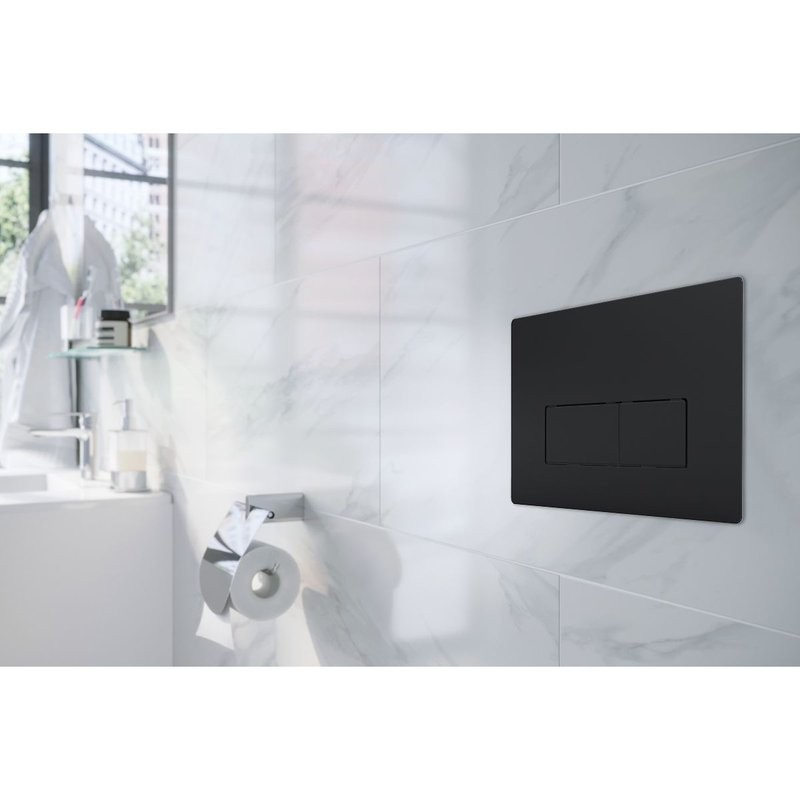 Кнопка смыва для унитаза AZARIO 00084498 пластик, цвет черный